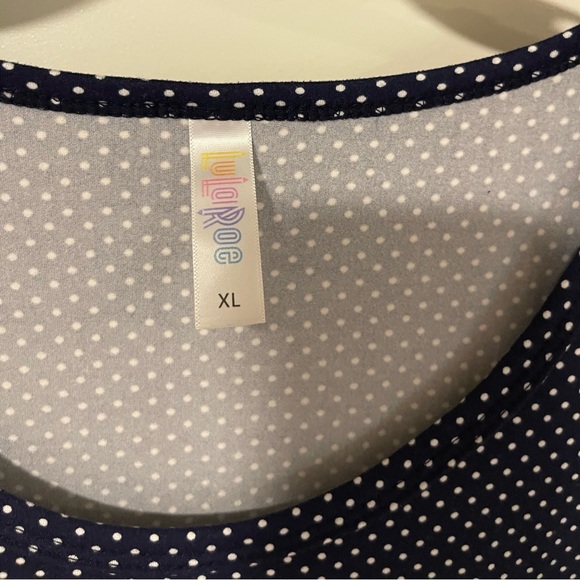 Lularoe Long Sleeve Top Polka Dot XL - Picture 3 of 4